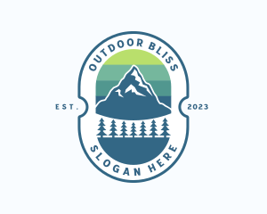 Adventure Mountain Hiking logo design