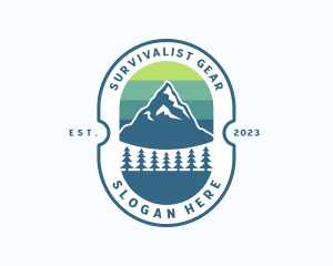 Adventure Mountain Hiking logo design