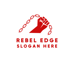Red Revolution Chain logo design