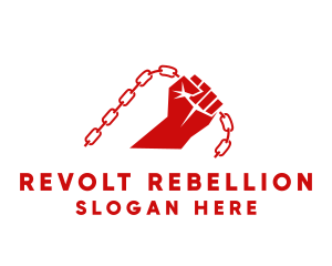 Red Revolution Chain logo design