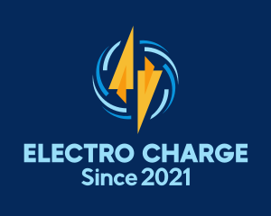 Electric Bolt Triangle logo design