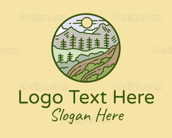 Rural Countryside Scenery Logo