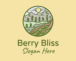 Rural Countryside Scenery  logo design