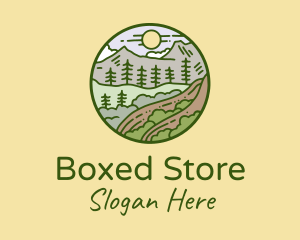 Rural Countryside Scenery  logo design