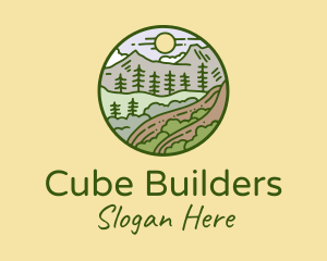 Rural Countryside Scenery  logo design