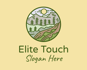 Rural Countryside Scenery  logo design