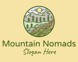 Rural Countryside Scenery  logo design