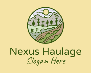 Rural Countryside Scenery  logo design