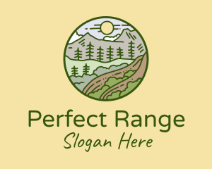 Rural Countryside Scenery  logo design