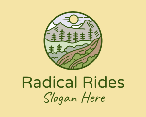 Rural Countryside Scenery  logo design