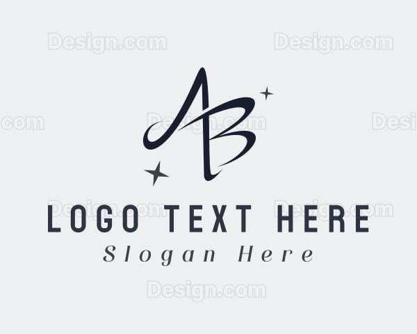 Fashion Letter AB Monogram Logo