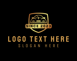 Gold Car Shield logo