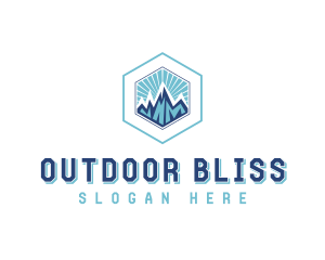 Mountain Hiking Adventure logo design