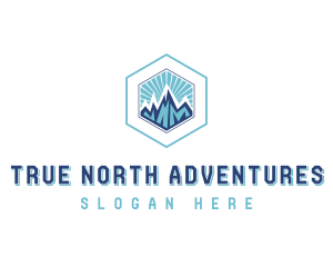 Mountain Hiking Adventure logo design