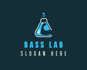 Fitness Muscle Lab logo design