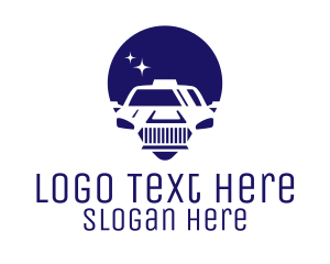 Cab Location Pin Icon logo design