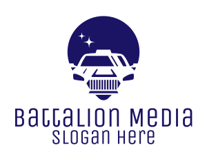 Cab Location Pin Icon logo design