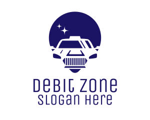 Cab Location Pin Icon logo design