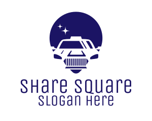 Cab Location Pin Icon logo design