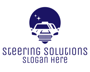 Cab Location Pin Icon logo design