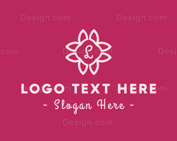 Organic Flower Decoration Logo