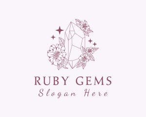 Precious Gem Flowers logo design