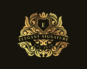 Royalty Elegant Shield logo design