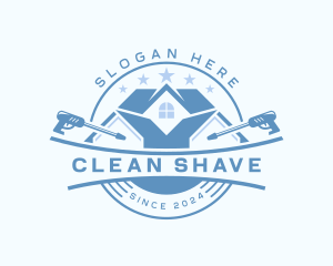 Pressure Washer Cleaning logo design