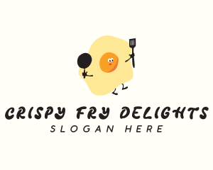 Fried Egg Cooking logo design