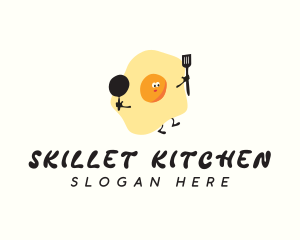 Fried Egg Cooking logo design