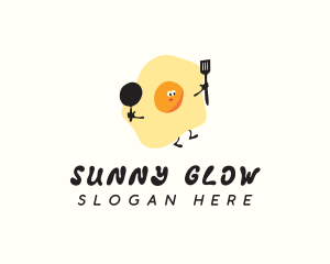 Fried Egg Cooking logo design