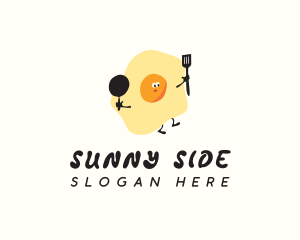 Fried Egg Cooking logo design