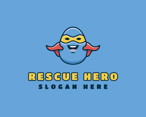 Cartoon Egg Hero  logo design