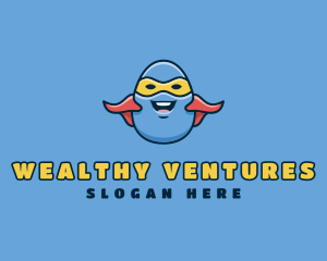 Cartoon Egg Hero  logo design