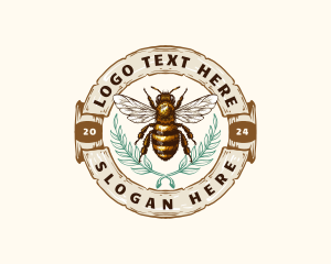 Bee Honey Leaf Organic logo