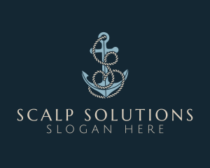 Anchor Rope Letter S logo design