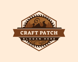 Woodwork Saw Crafting logo design