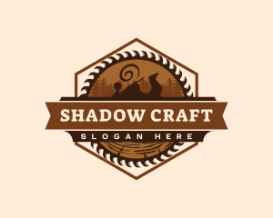 Woodwork Saw Crafting logo design