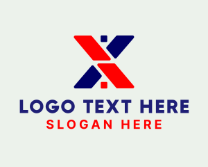 House - House Roof Letter X logo design