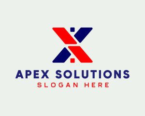 Home Roof Letter X logo design