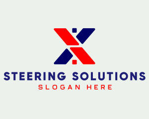 Home Roof Letter X logo design