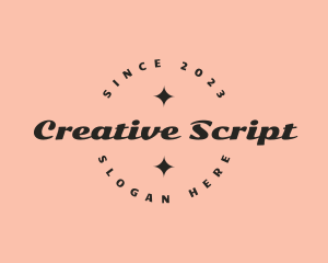 Script Fashion Company logo design