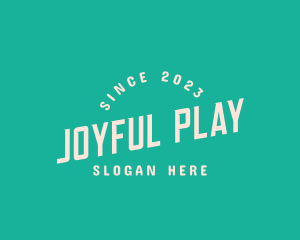 Playful Modern Apparel logo design