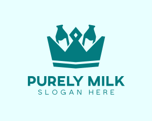 Green Milk King Crown  logo
