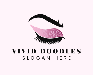 Beauty Eyebrow Makeup logo design