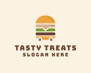 Burger Food Trolley Logo