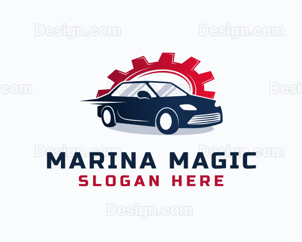 Mechanic Cogwheel Car Logo