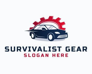 Mechanic Cogwheel Car logo design