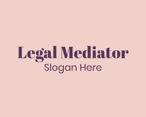 Traditional Legal Business logo design