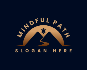 Mountain Travel Hiking logo design